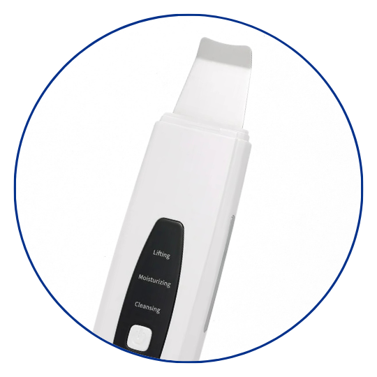 Ultrasonic vibration skin cleaning tool