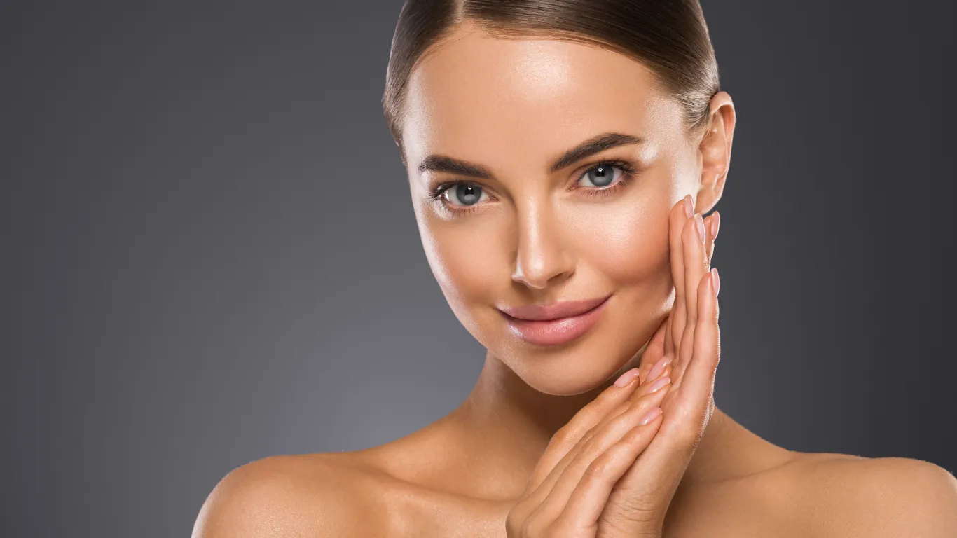 Client with glowing skin after HydroFacial