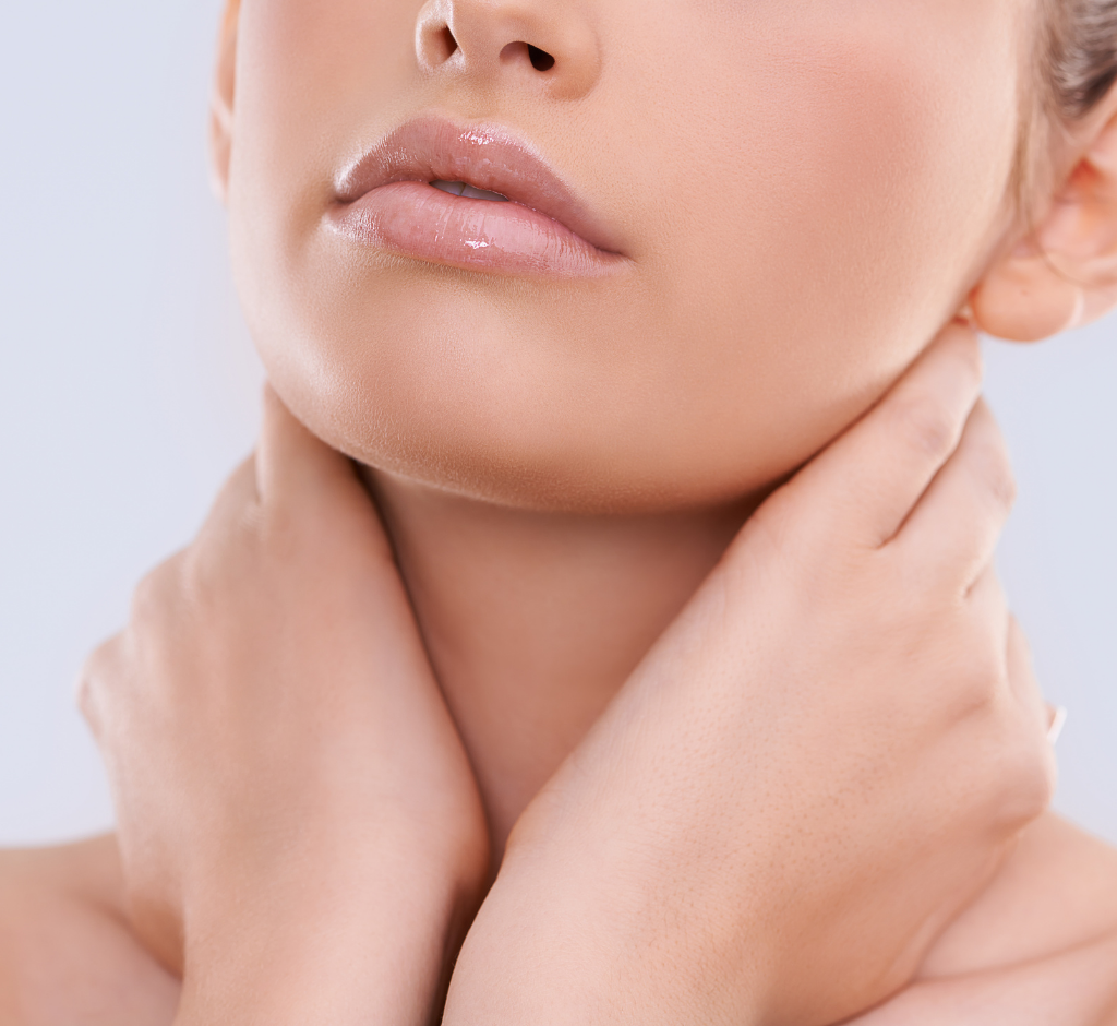 Neck skin close up
