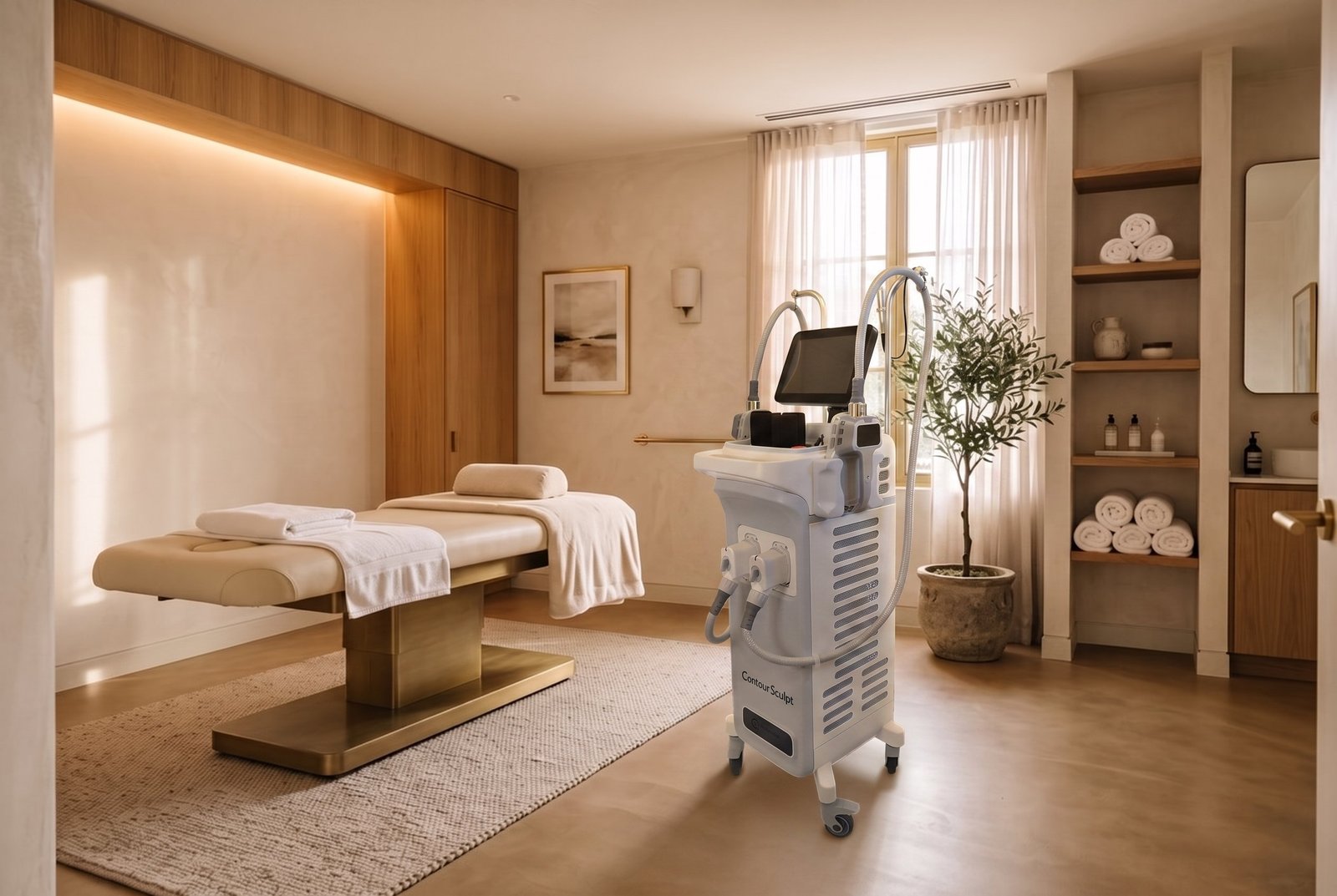 Contour Sculpt body sculpting machine in a clinic treatment room